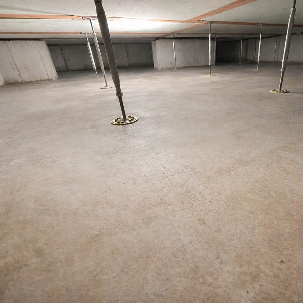 施工後：清掃・乾燥・消毒完了後の床下環境