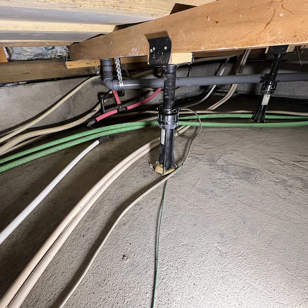 施工後：清掃・乾燥・消毒・脱臭完了後の床下環境