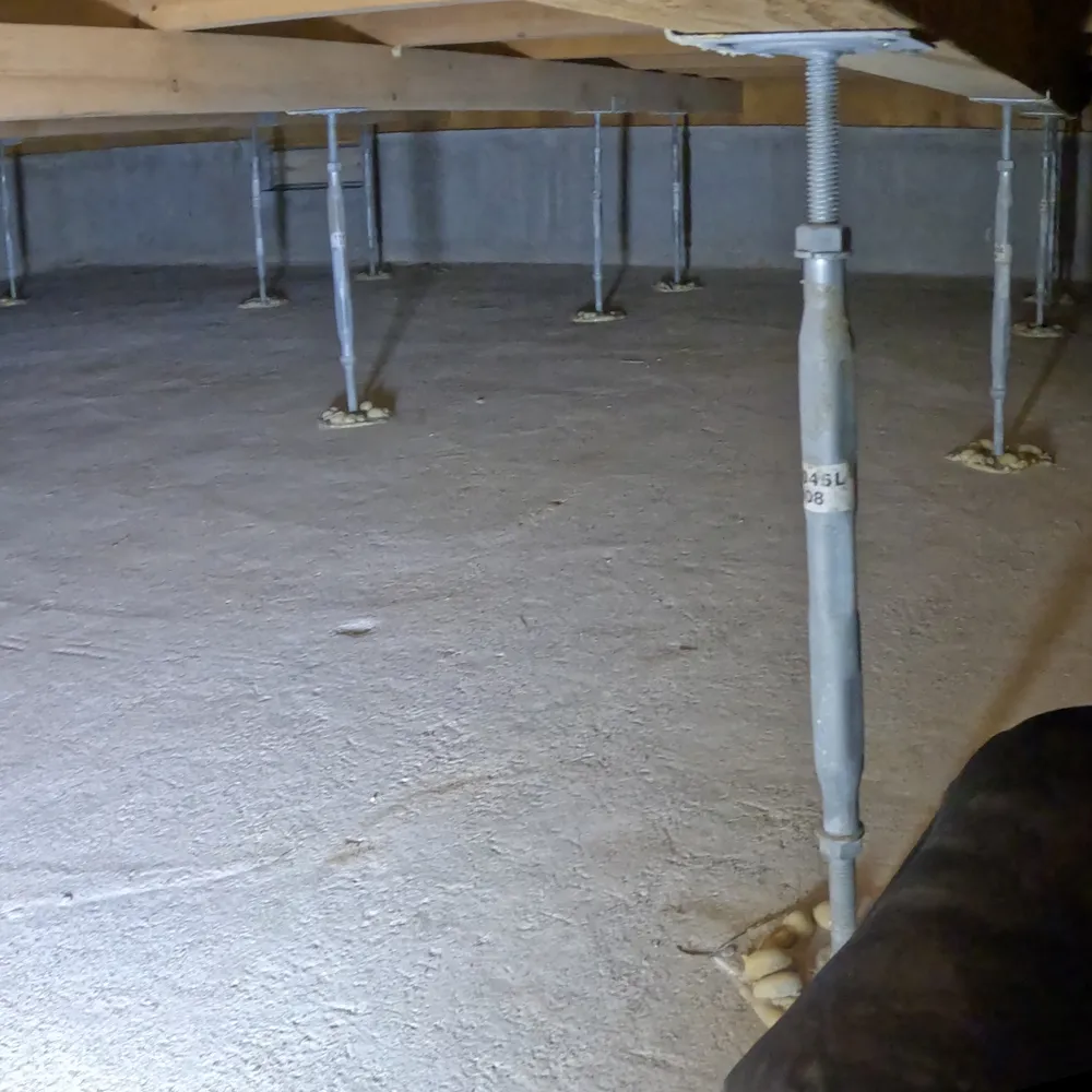 施工後：清掃・乾燥・消毒・脱臭完了後の床下環境