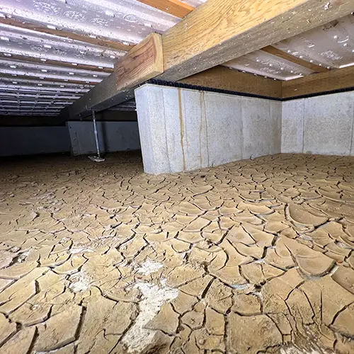 床下浸水から1ヶ月以上が経過したお家の床下
